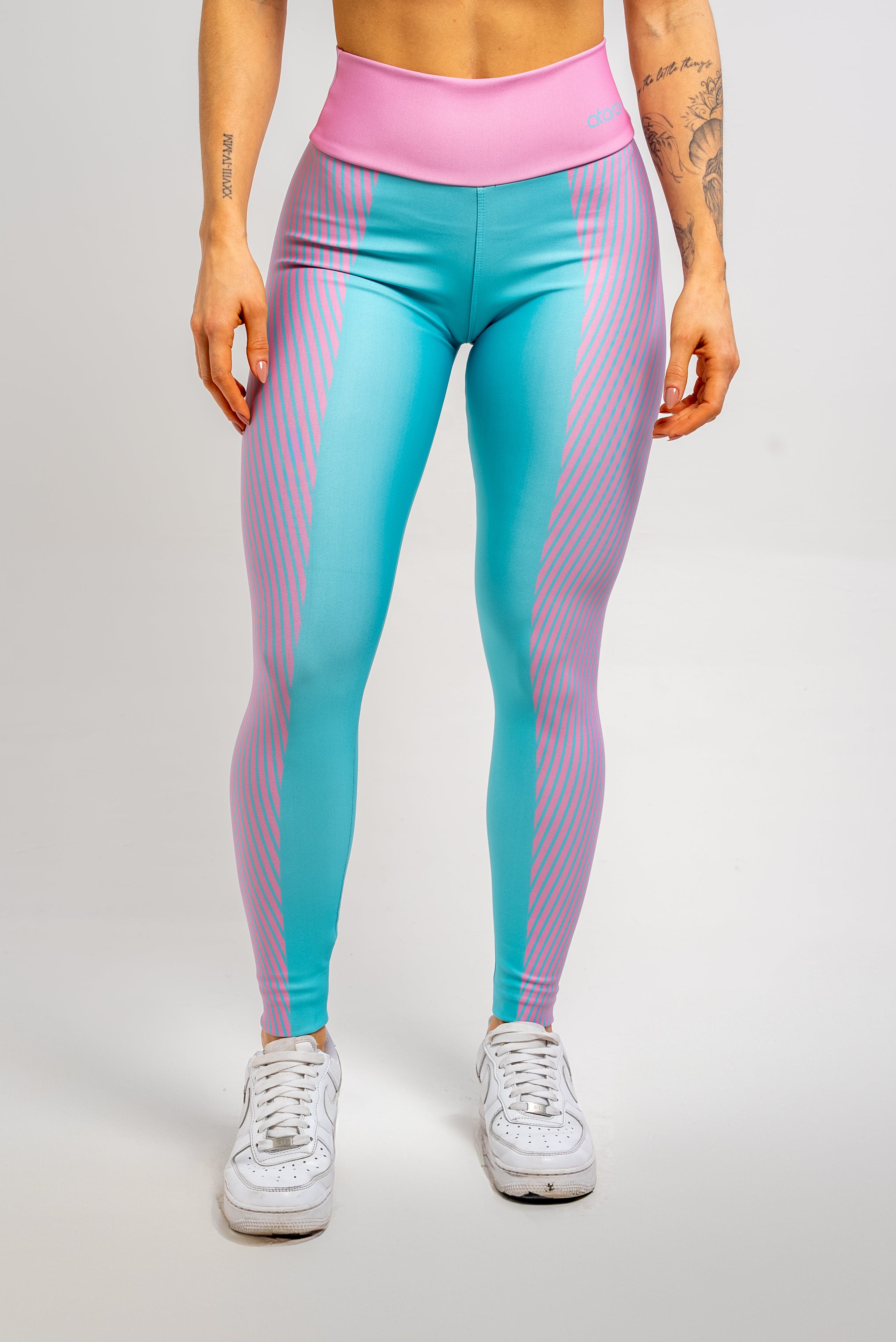 Legging Estampa Localizada Listra Rosa - atarafitness
