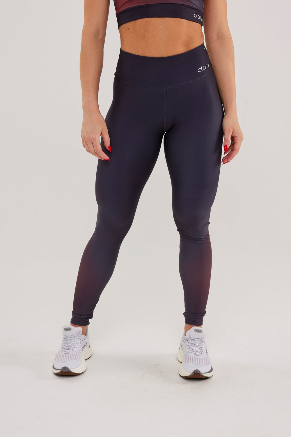 Legging Gradient Black and Red - atarafitness