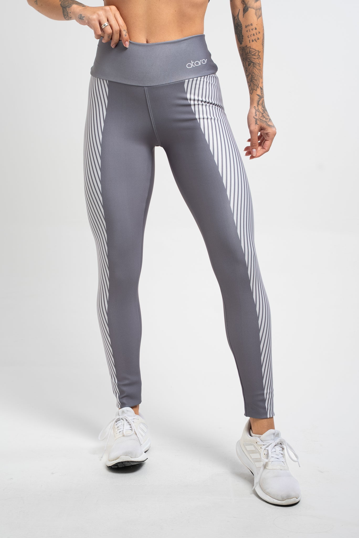Legging Listra Cinza - atarafitness