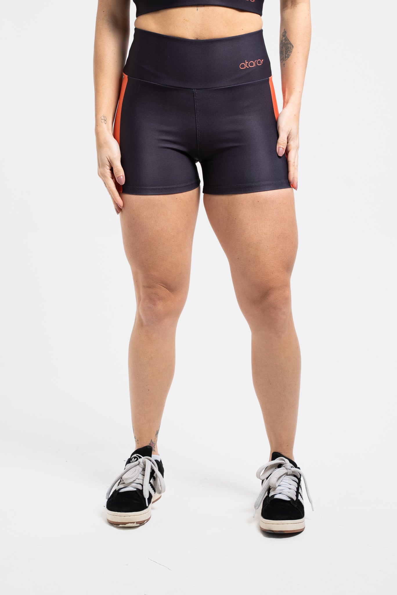 Shorts Orange Side - atarafitness