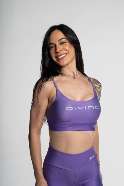 Top Alcinha Divina Lisa Violeta - atarafitness