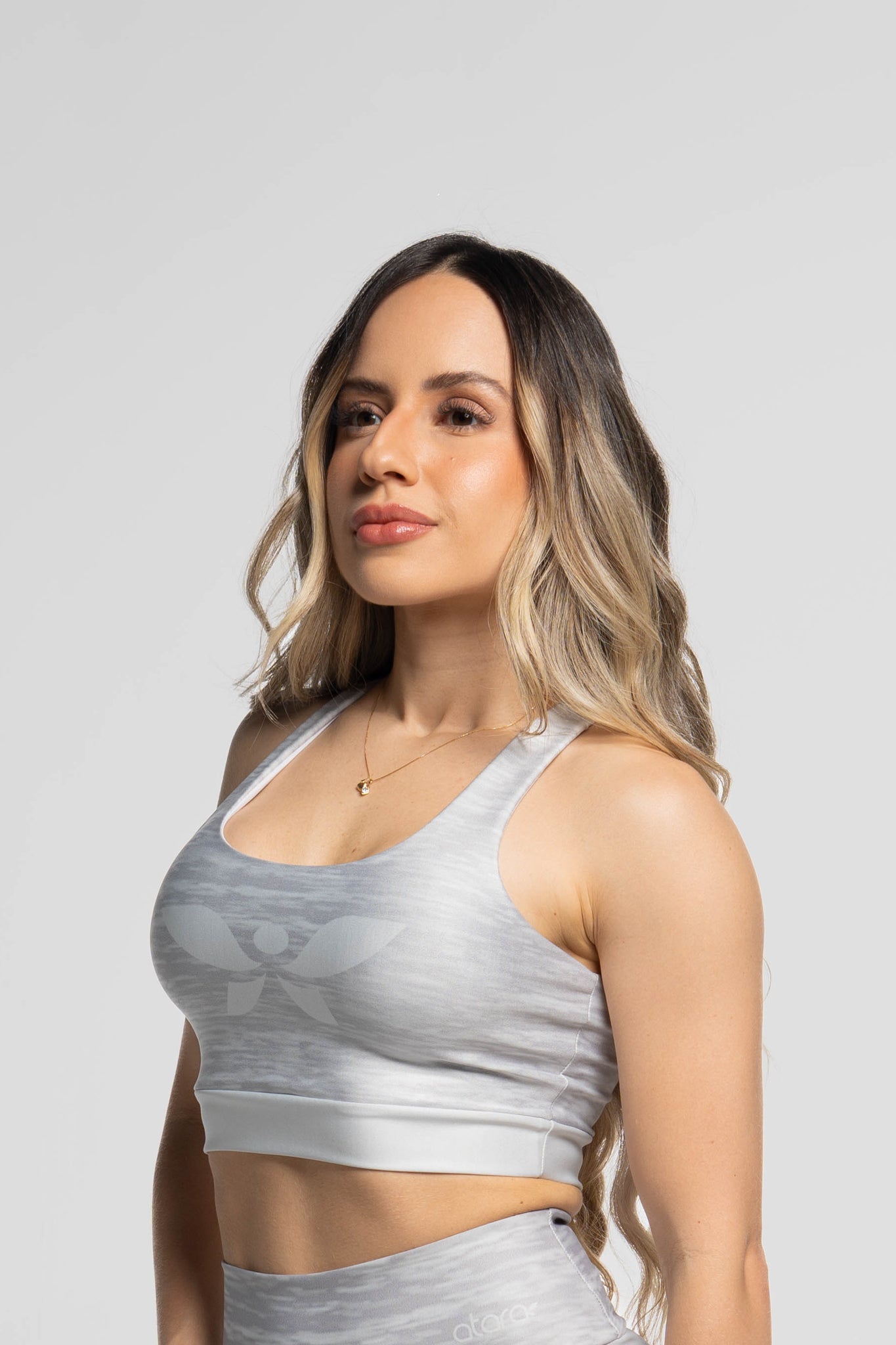 Top Nadador Rajado Claro - atarafitness