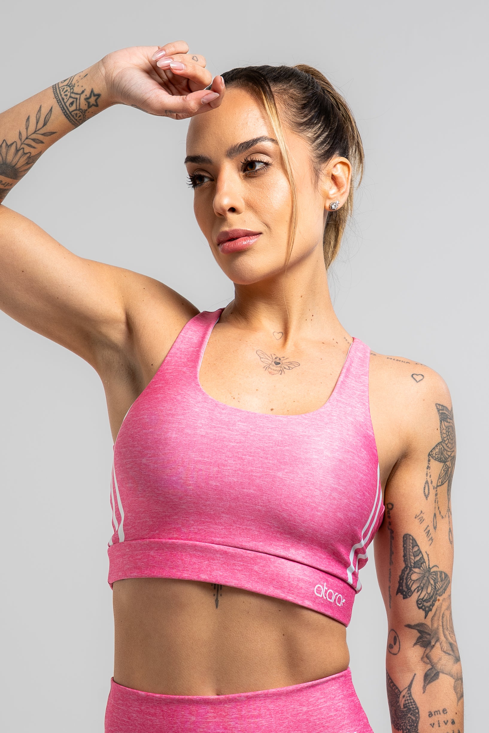 Top Texture Pink - atarafitness