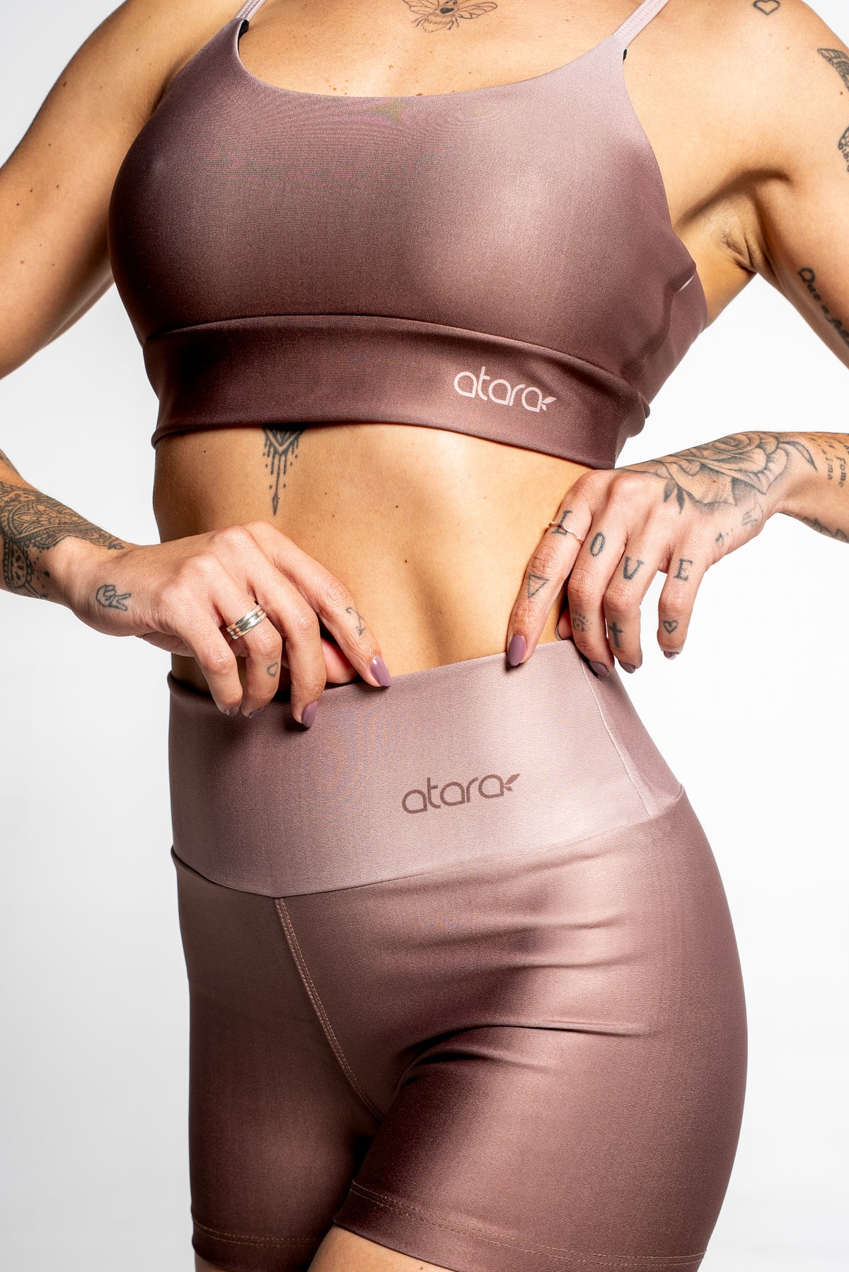 Shorts Curto Gradient Coffee - atarafitness