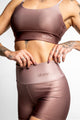 Shorts Curto Gradient Coffee