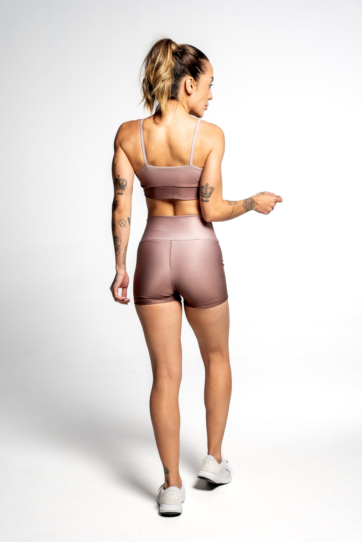 Shorts Curto Gradient Coffee - atarafitness