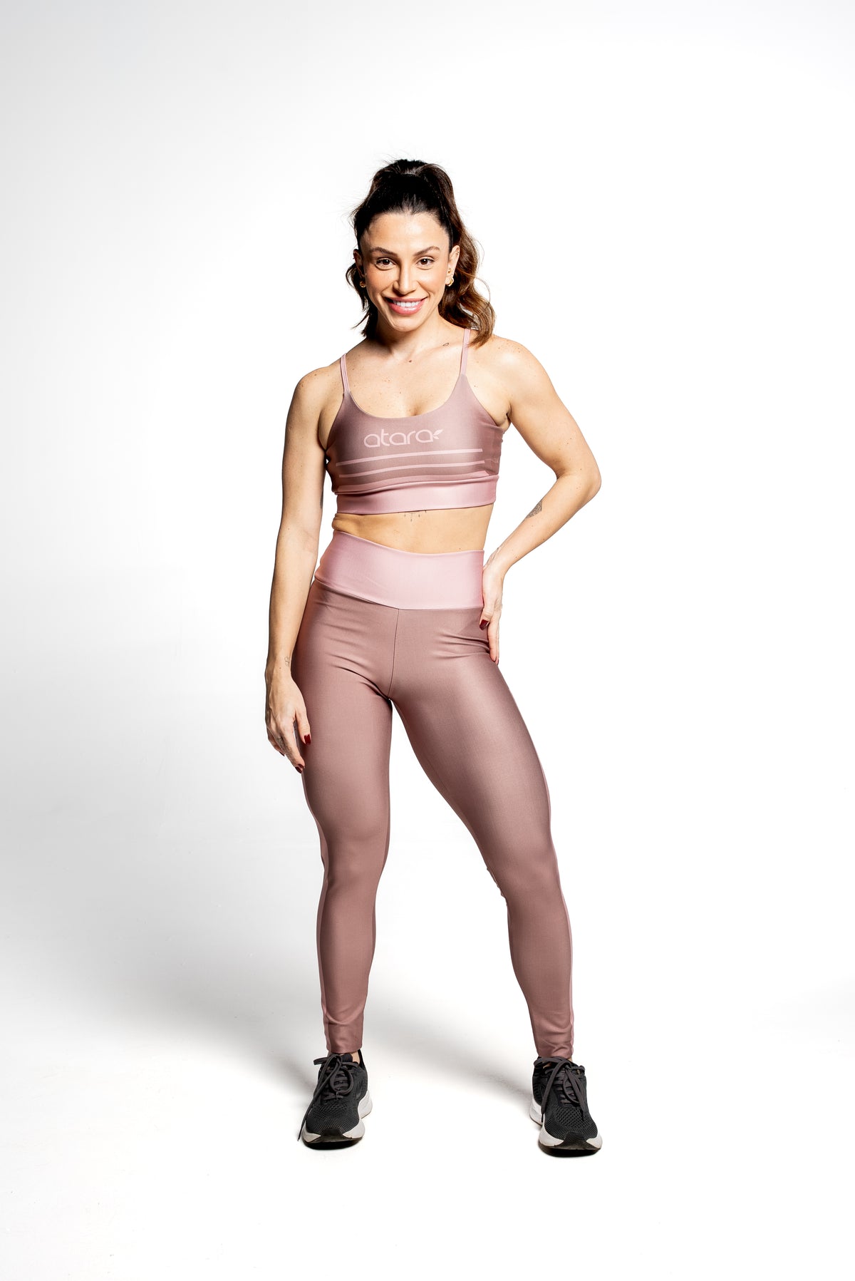 Legging Pink Coffee - atarafitness