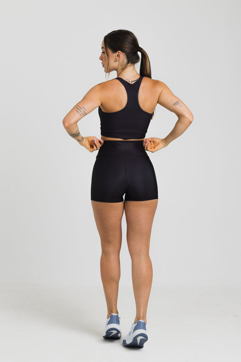 Shorts Curto Never Give Up Black - atarafitness