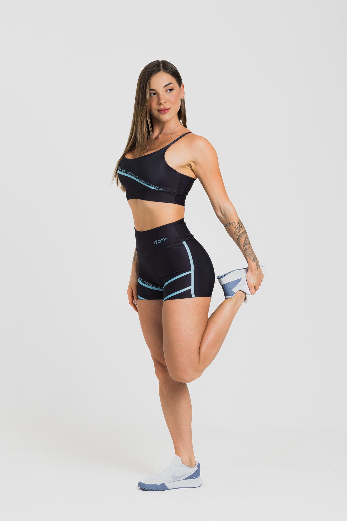 Top Alcinha Black and Blue - atarafitness
