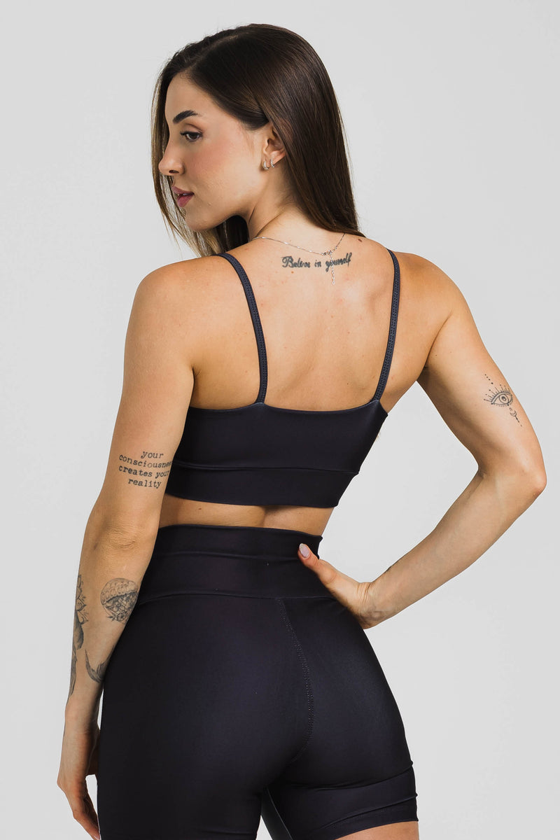 Top Alcinha Black and Blue - atarafitness