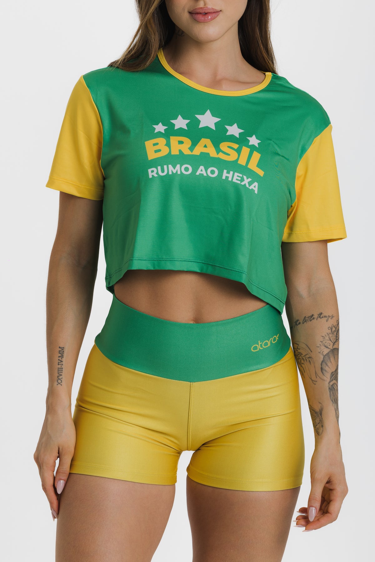 Cropped Rumo ao Hexa Verde - atarafitness