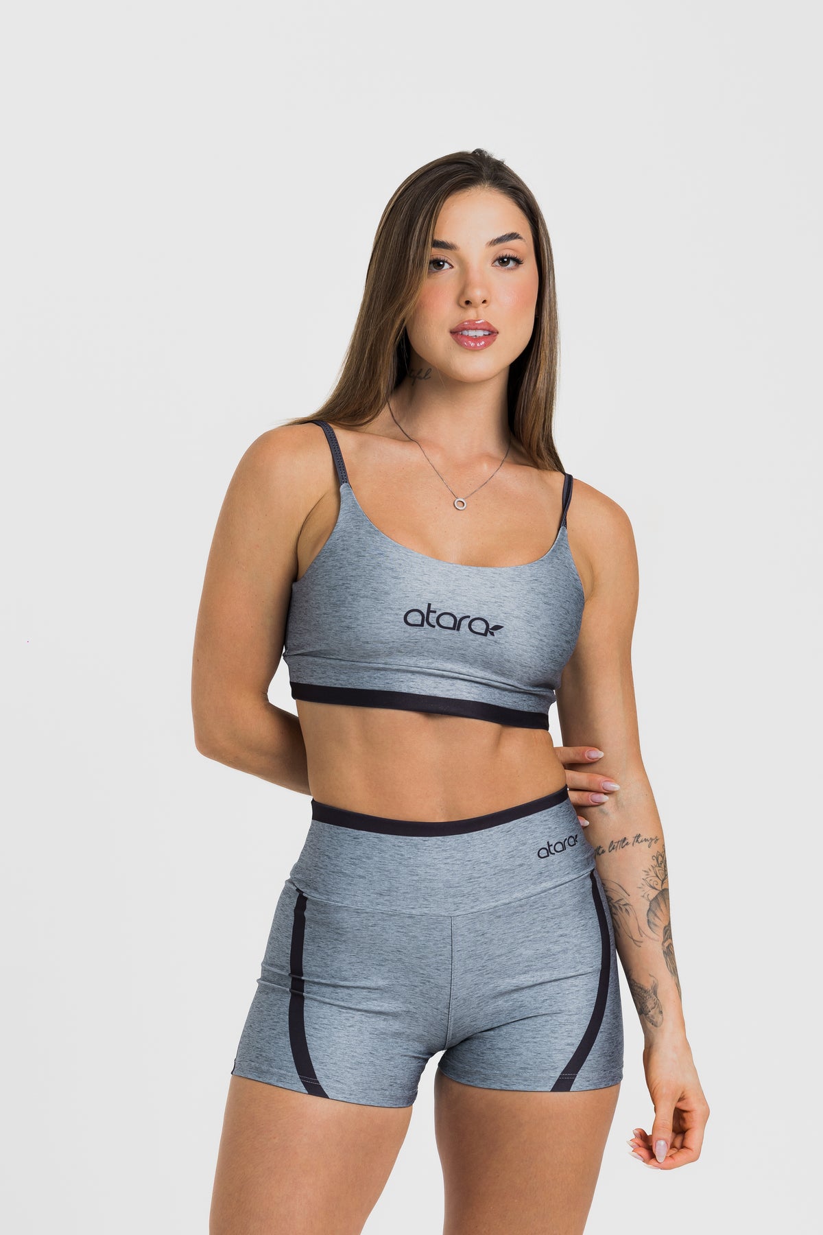 Top Alcinha Melange Black - atarafitness