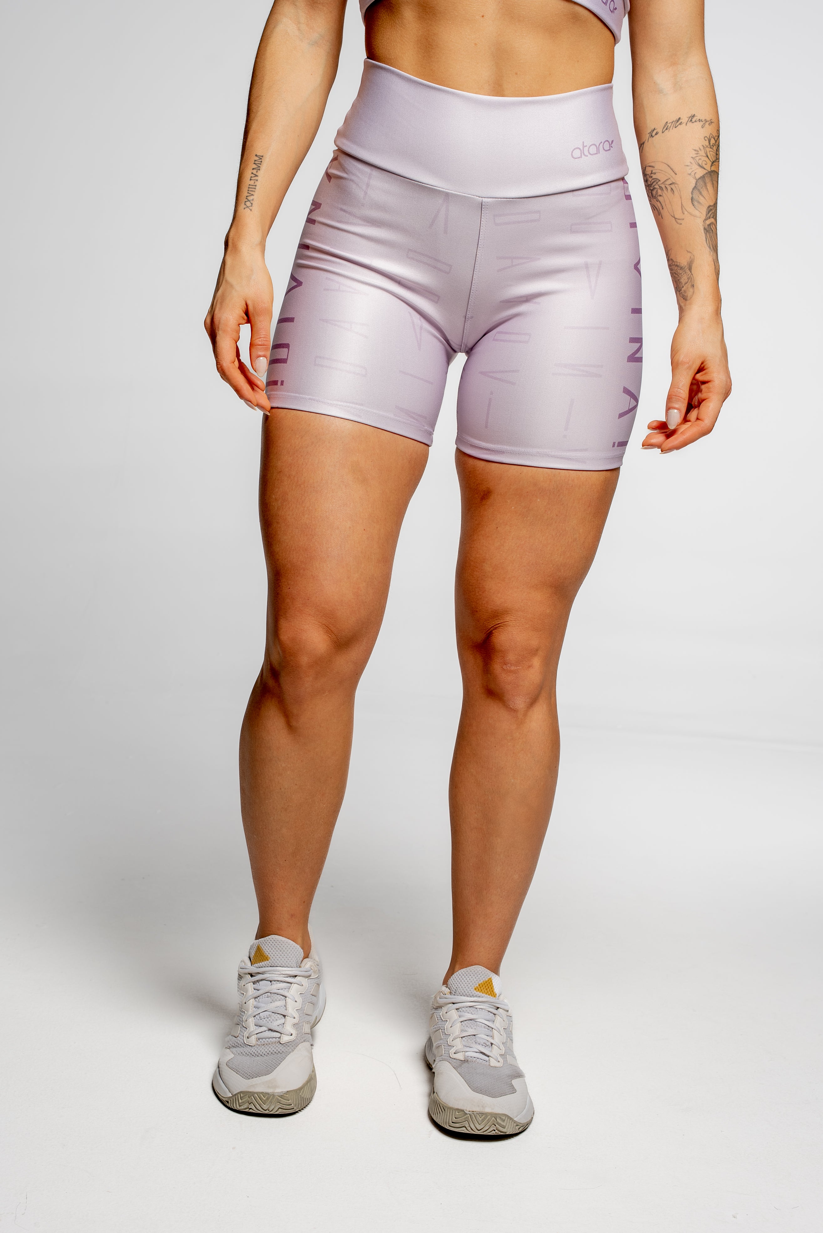 Bermuda Estampa Divina Lilás - atarafitness