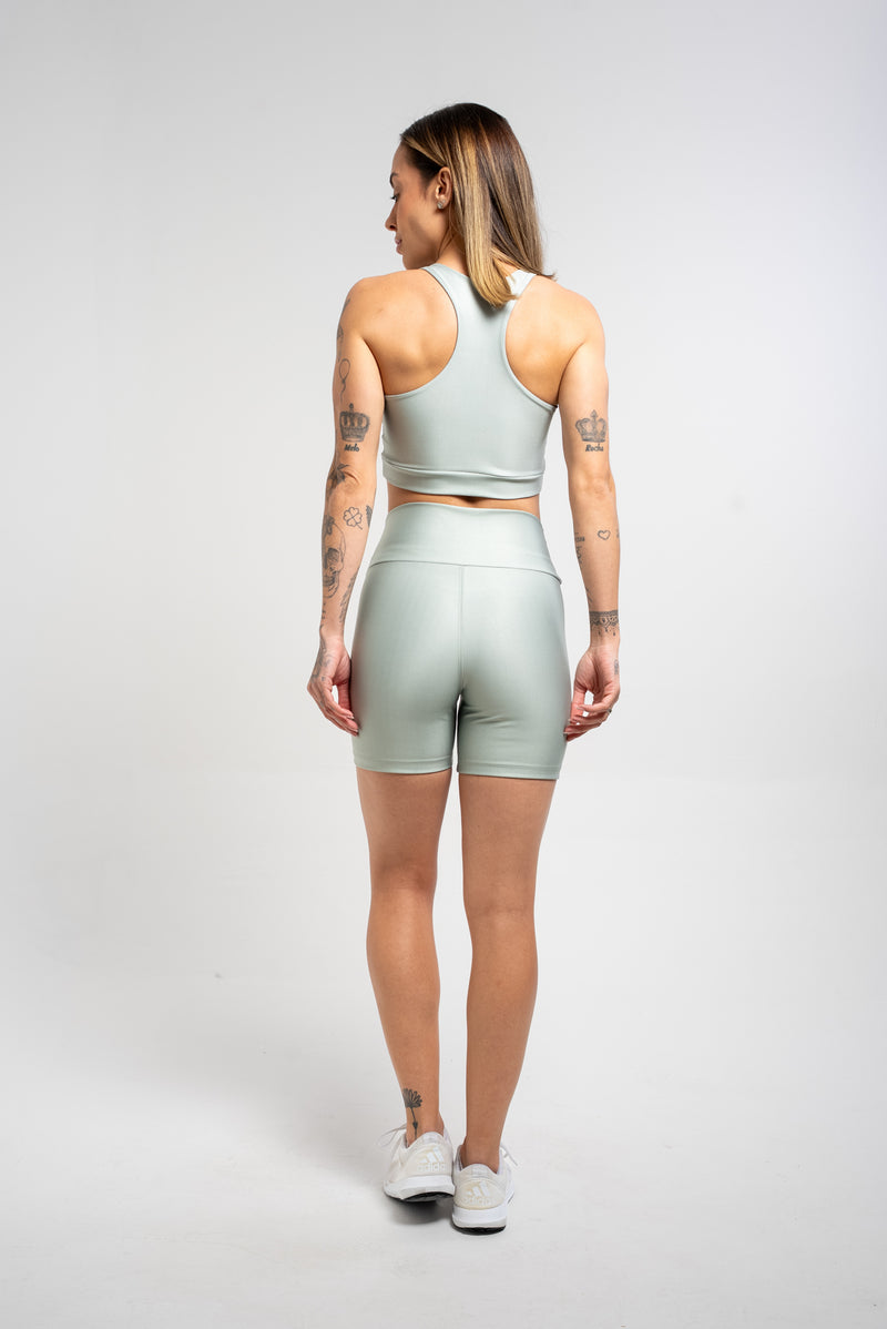 Bermuda Estampa Lisa Verde Oliva - atarafitness