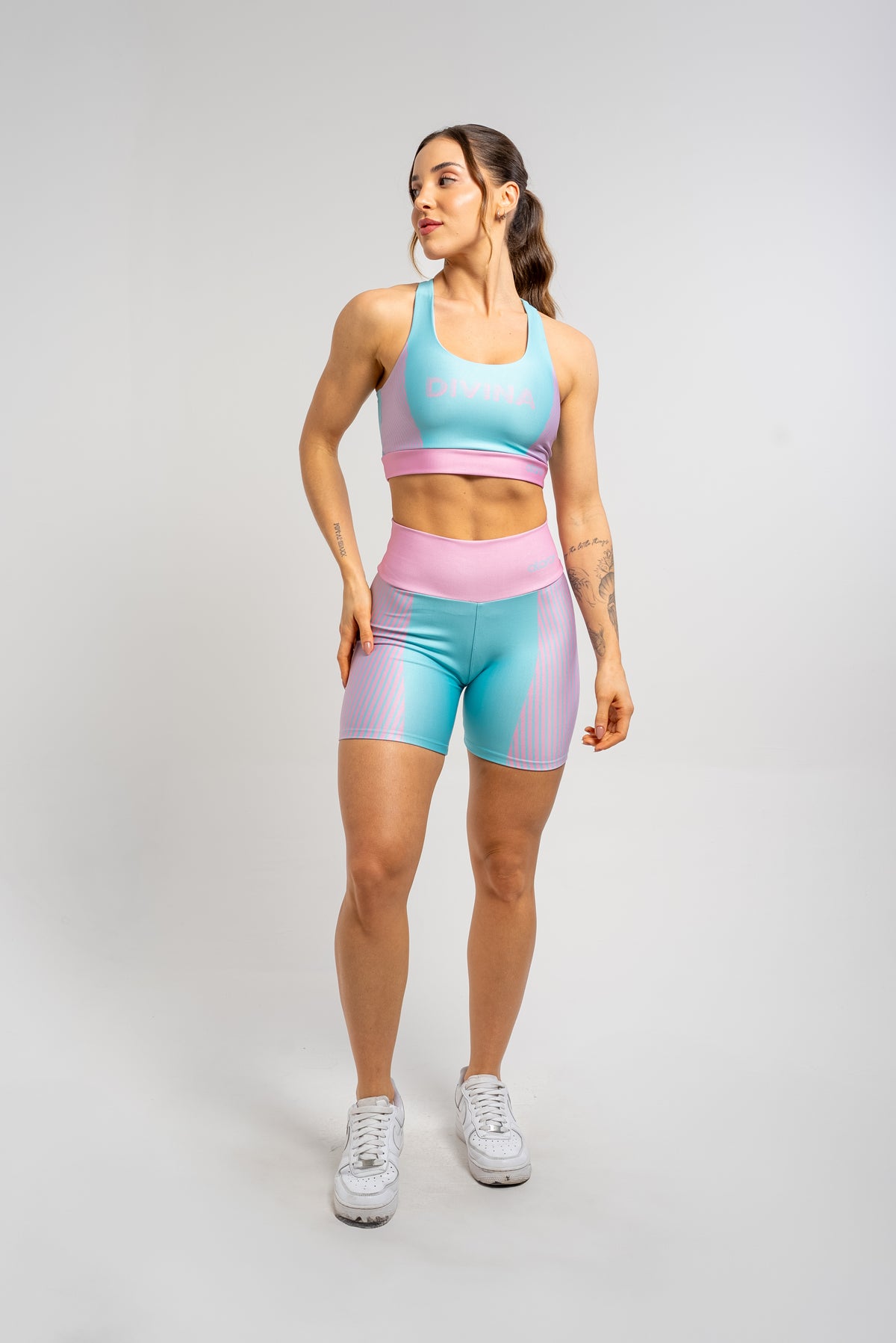 Bermuda Estampa Localizada Listra Rosa - atarafitness