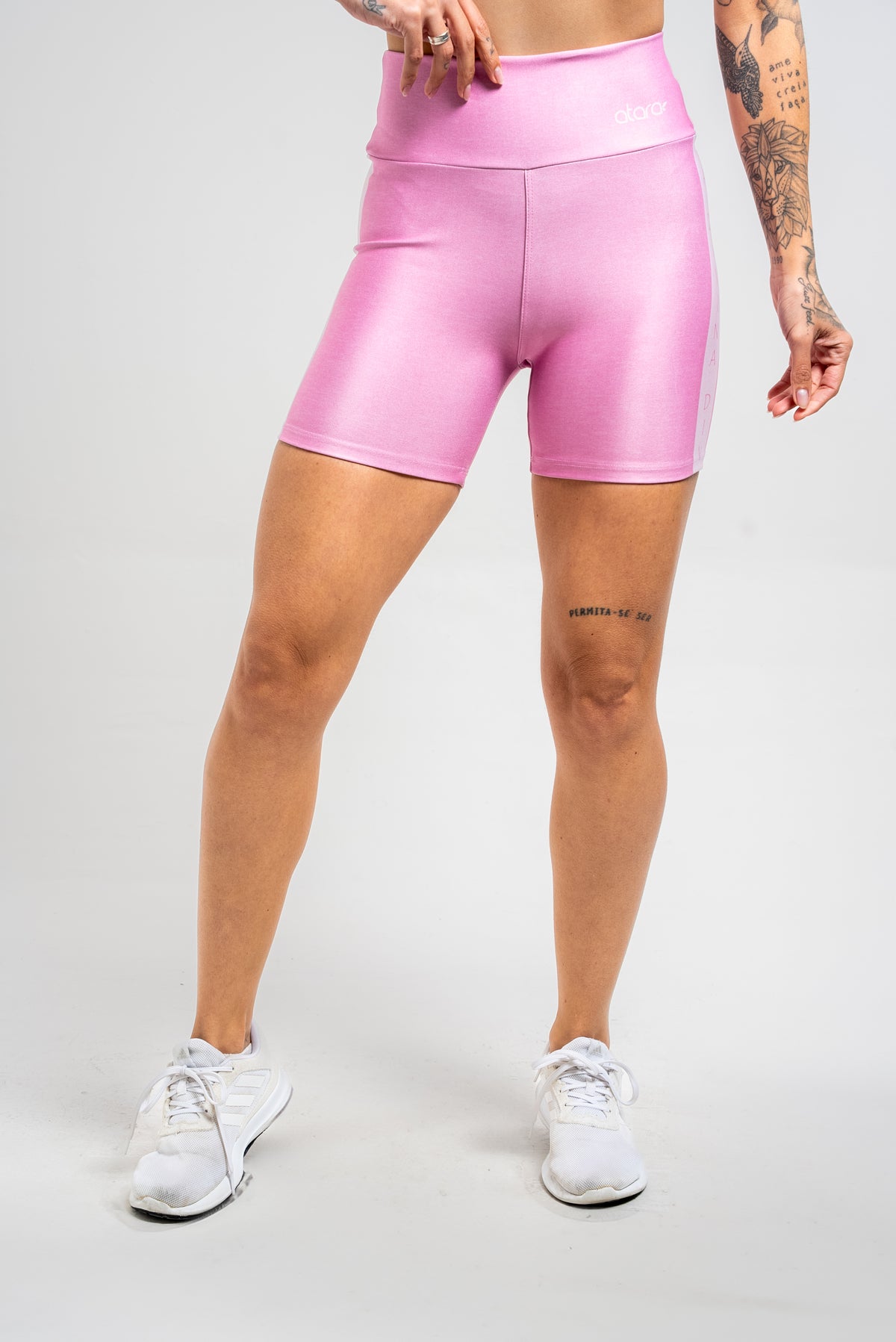 Bermuda Estampa Mescla Rosa - atarafitness