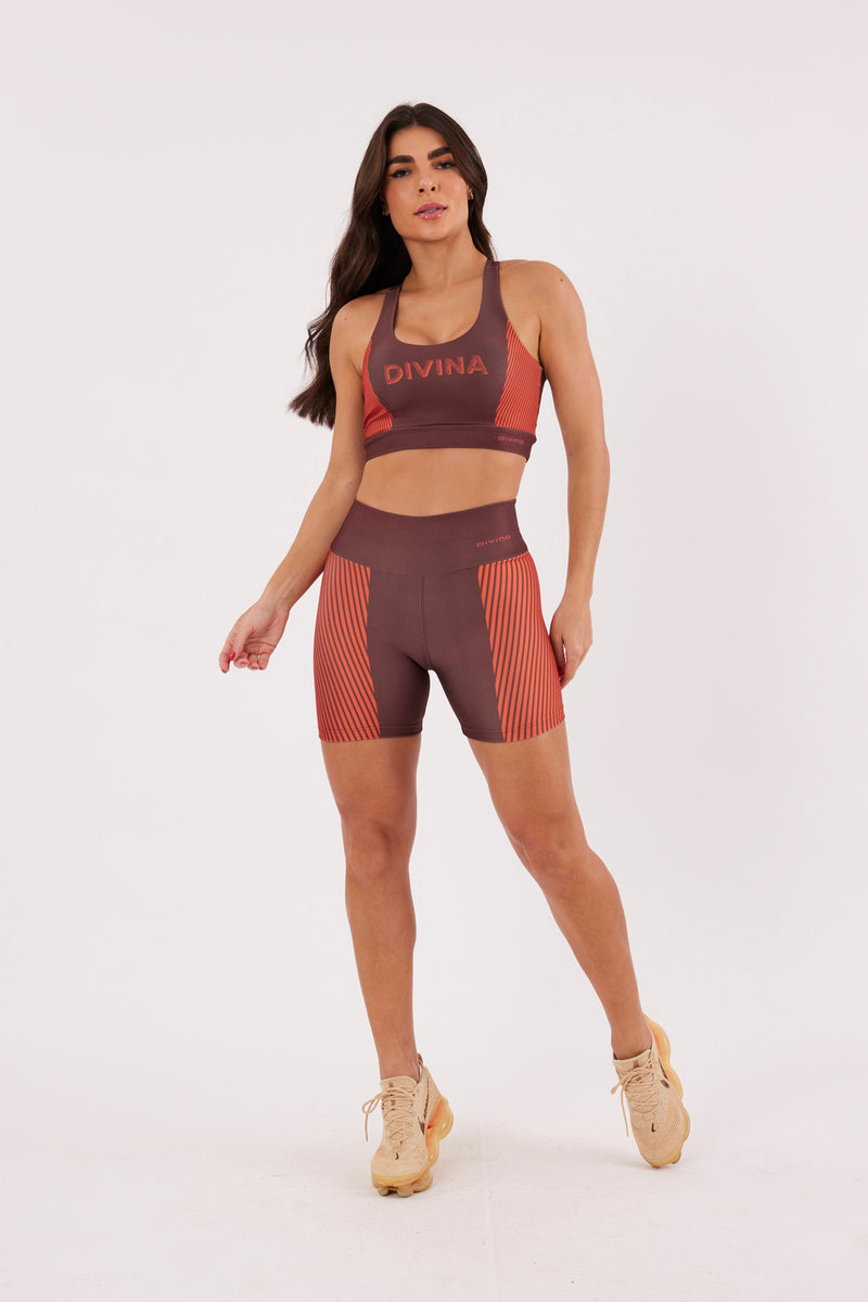 Bermuda Listra Laranja - atarafitness