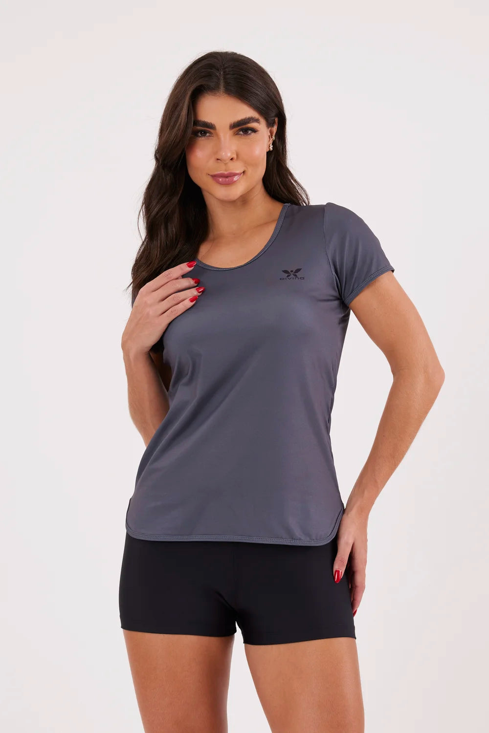 Blusa Cinza Chumbo - atarafitness