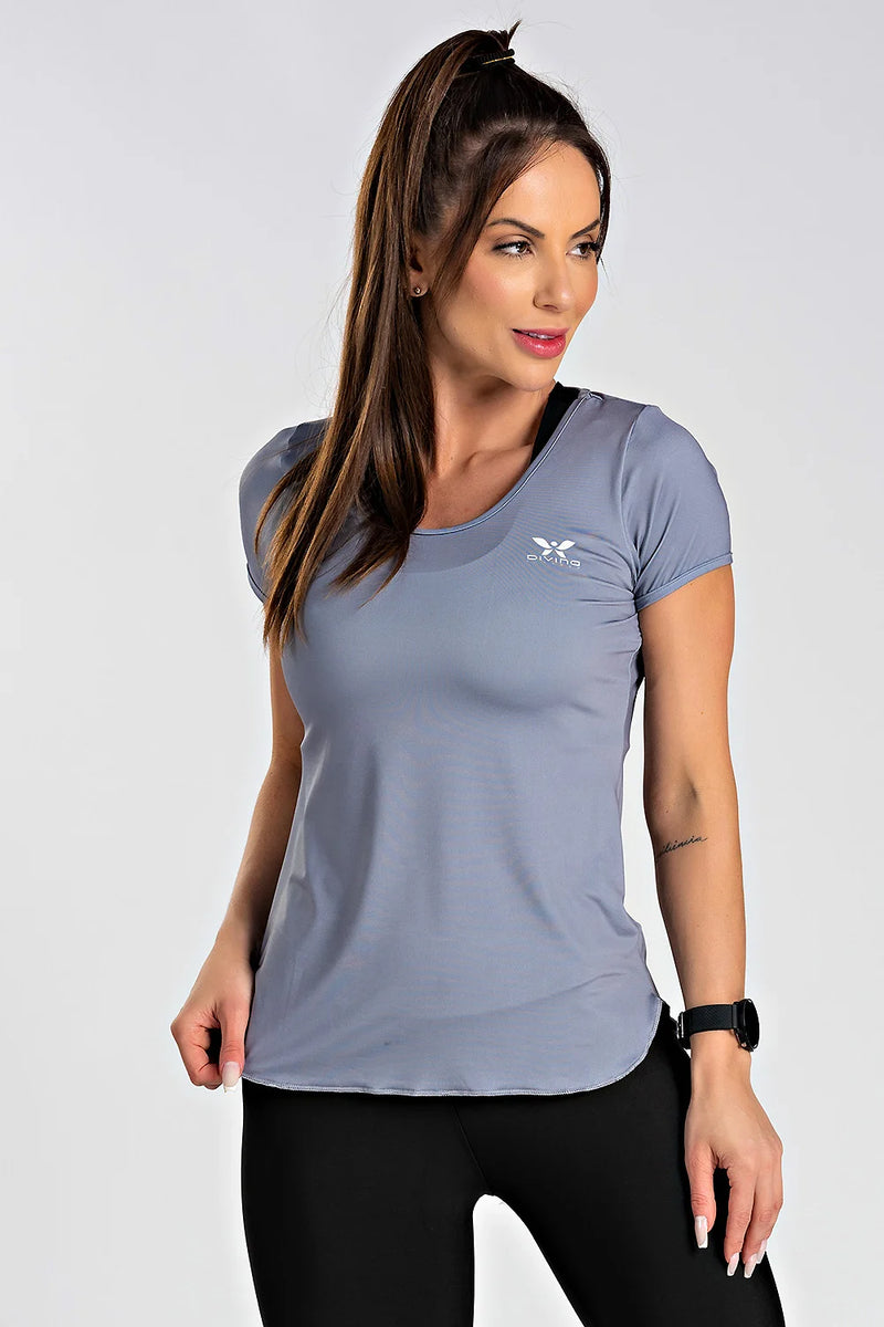 Blusa Cinza - atarafitness