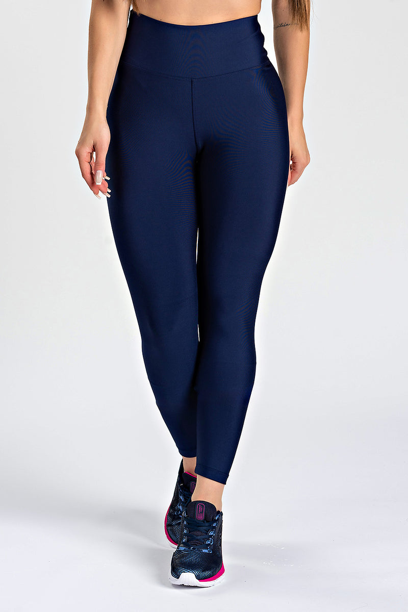 Legging Básica Lisa Azul Marinho - atarafitness
