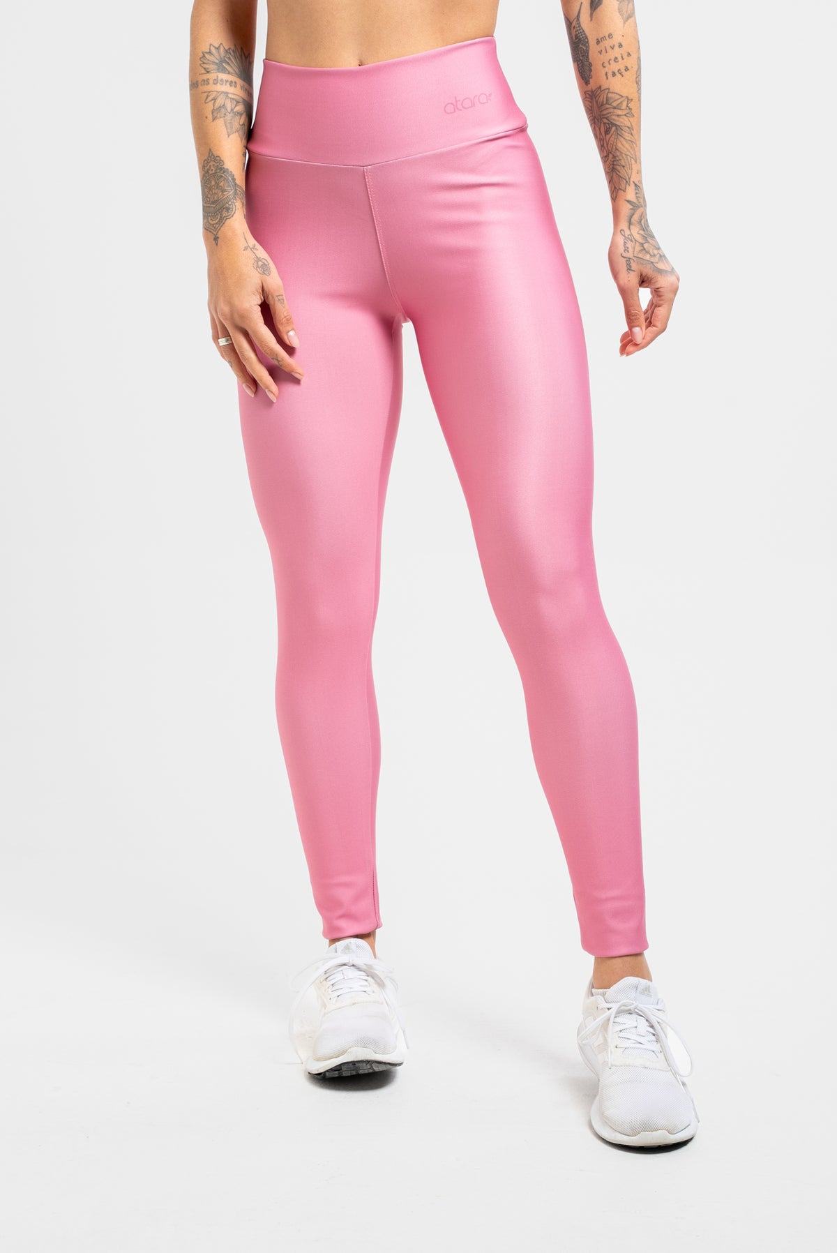 Legging Básica Lisa Rosa - atarafitness