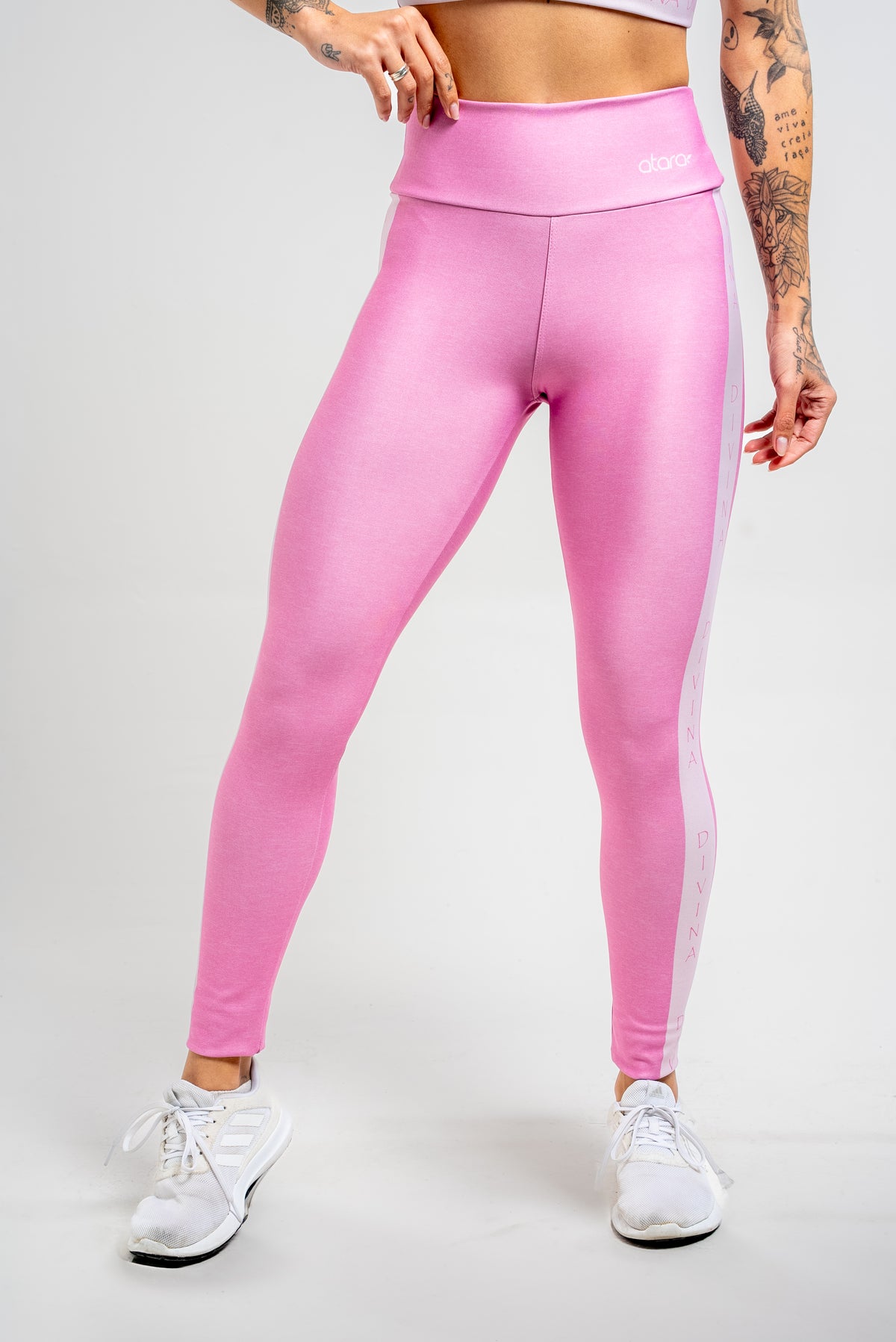 Legging Estampa Mescla Rosa - atarafitness