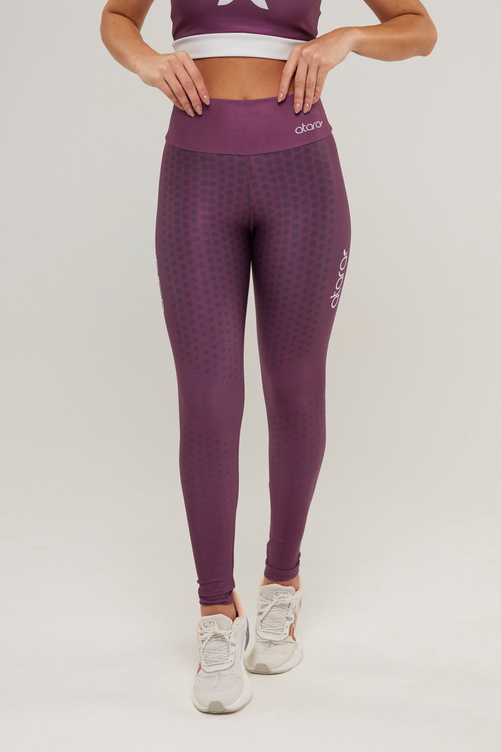 Legging Poá Vinho - atarafitness