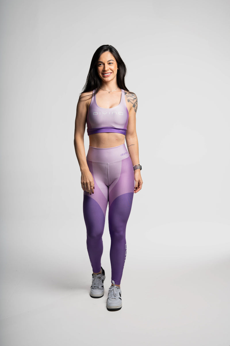 Legging Três Cores Roxa - atarafitness
