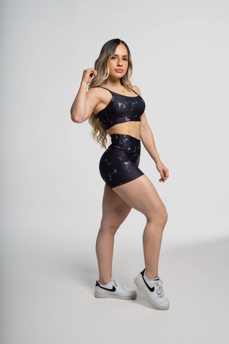 Shorts Mármore Preto - atarafitness