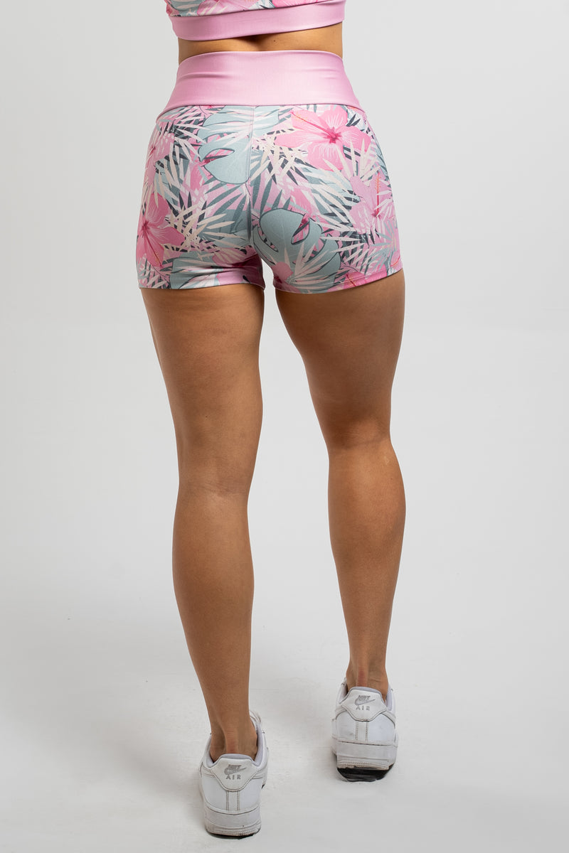 Shorts Pink Print - atarafitness
