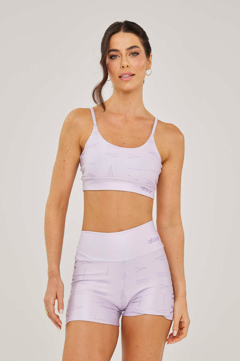 Top Alcinha Atara Lilás - atarafitness