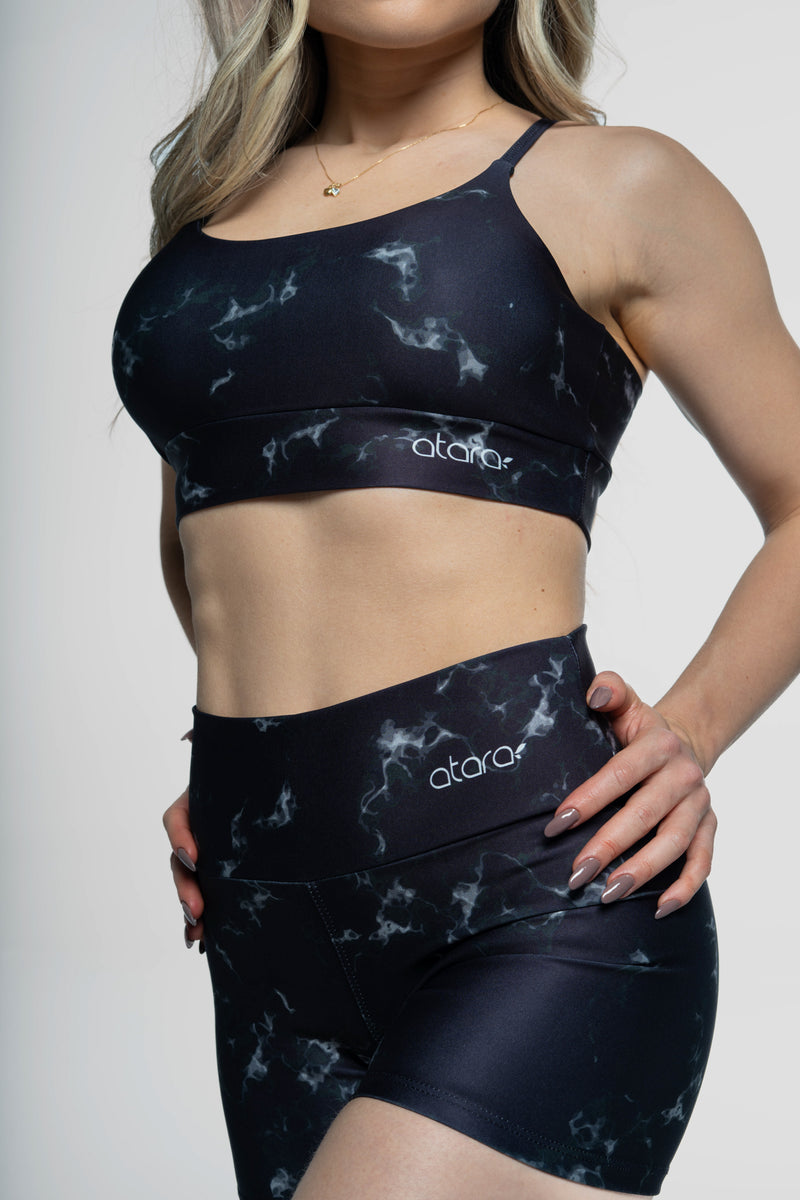 Top Alcinha Mármore Preto - atarafitness