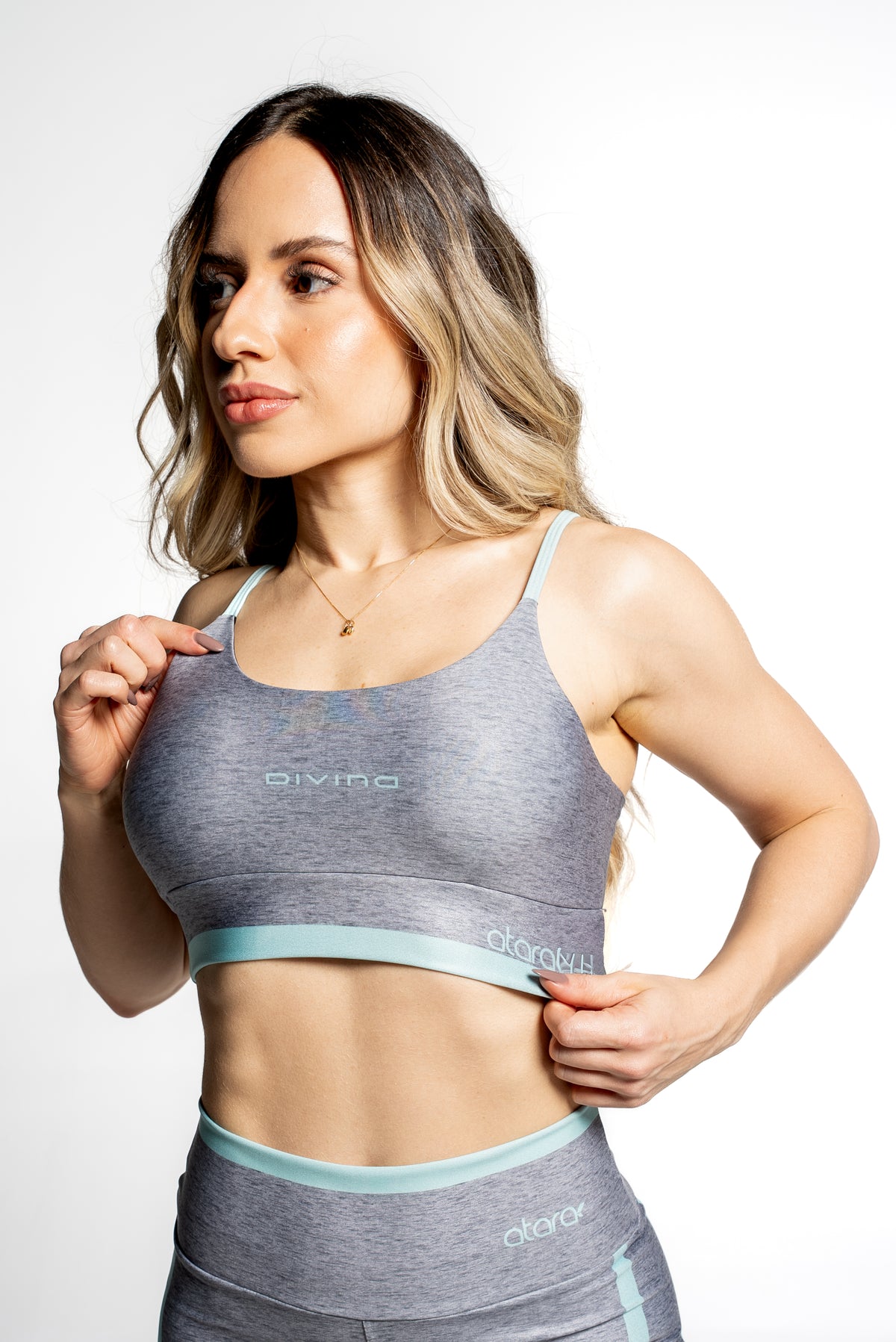 Top Alcinha Melange Green - atarafitness