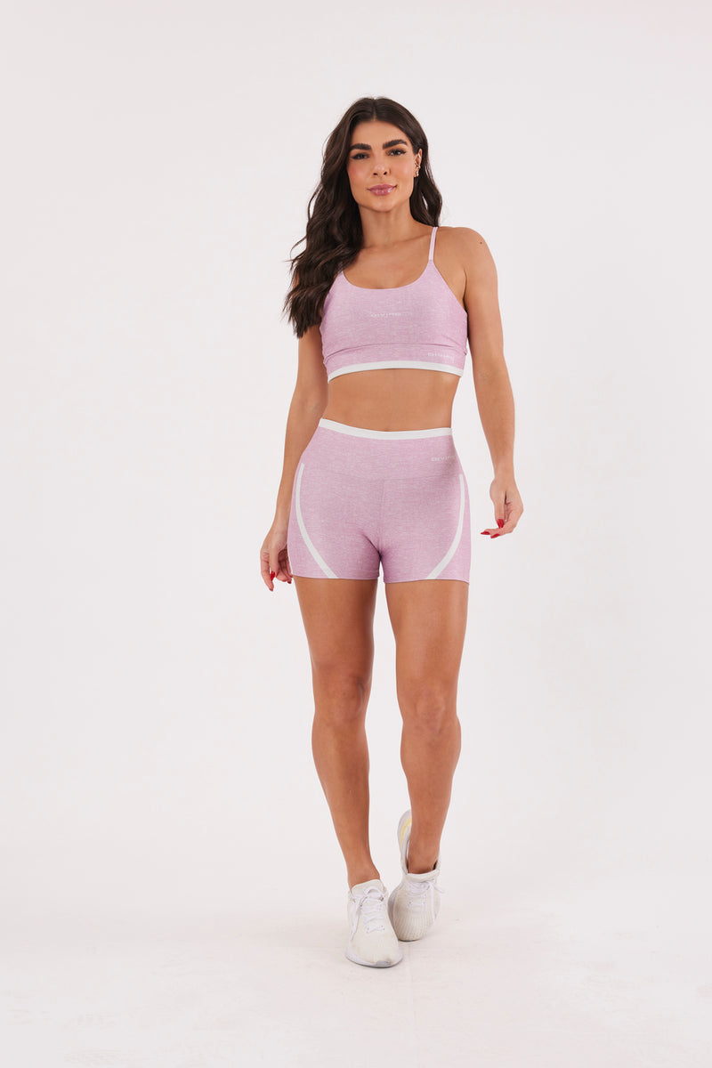 Top Alcinha Melange Rosê - atarafitness