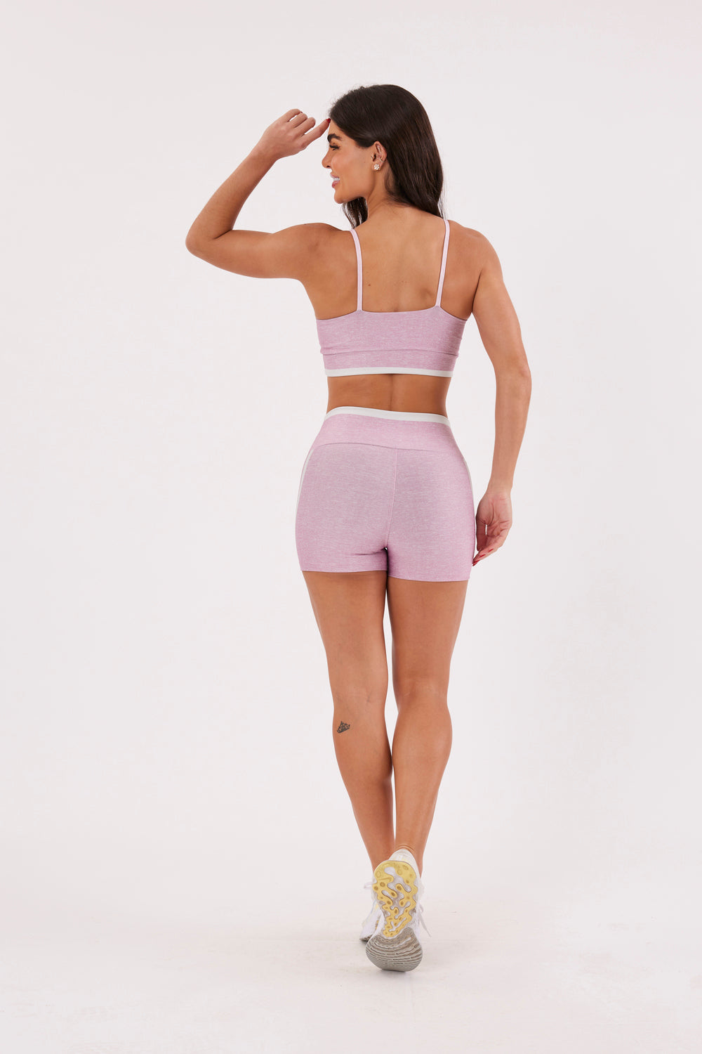 Top Alcinha Melange Rosê - atarafitness