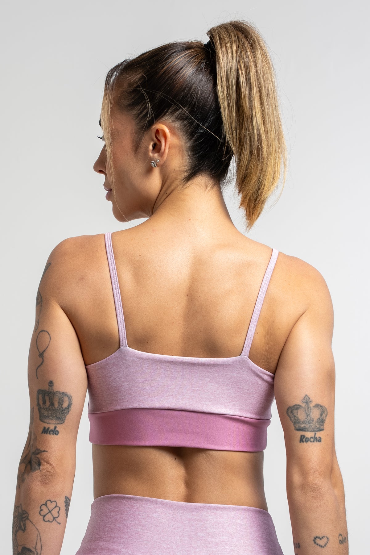 Top Alcinha Mesclado Rosa - atarafitness