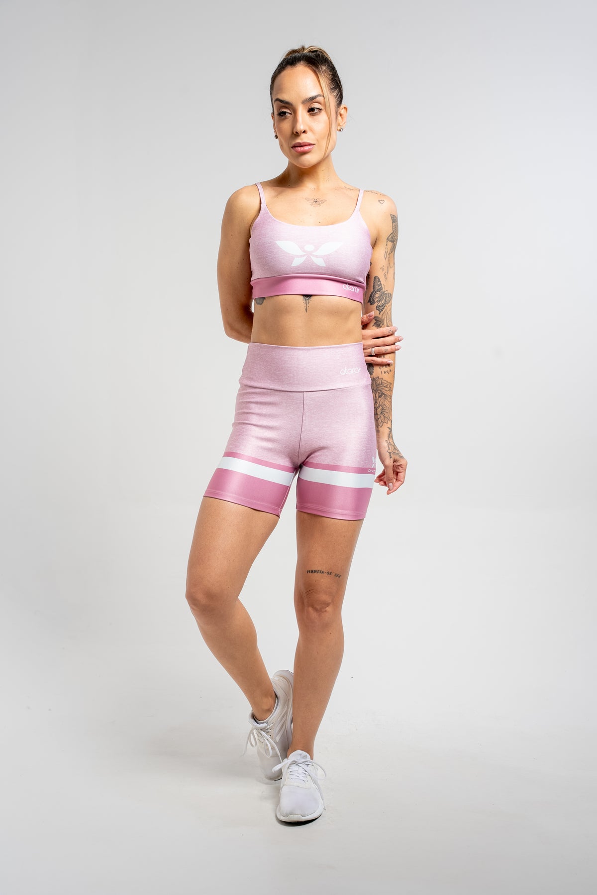 Top Alcinha Mesclado Rosa - atarafitness