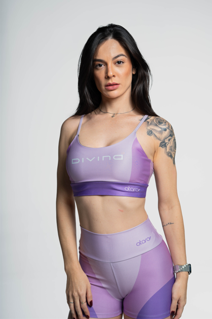 Top Alcinha Três Cores Roxa - atarafitness