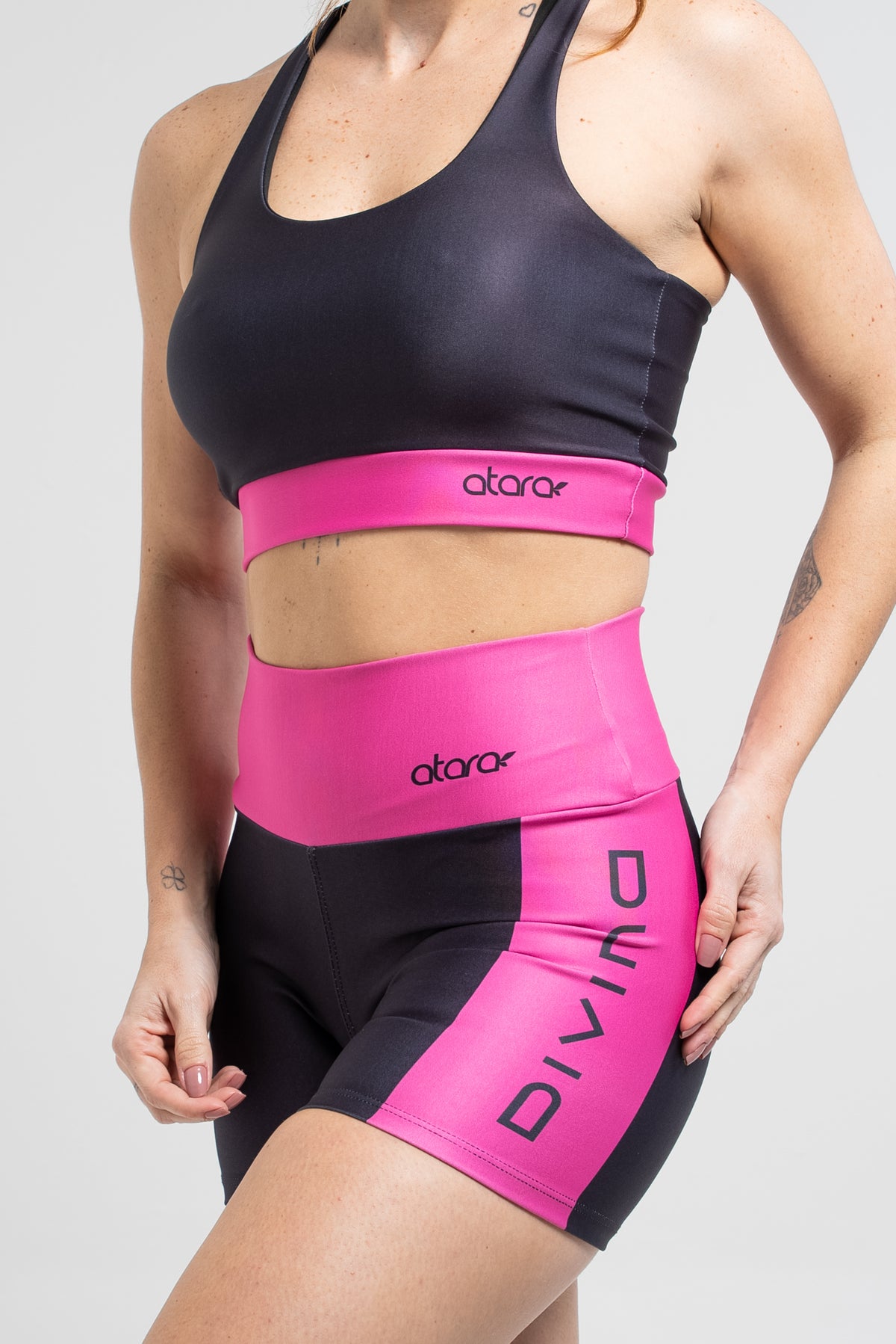 Top Color Block Pink - atarafitness