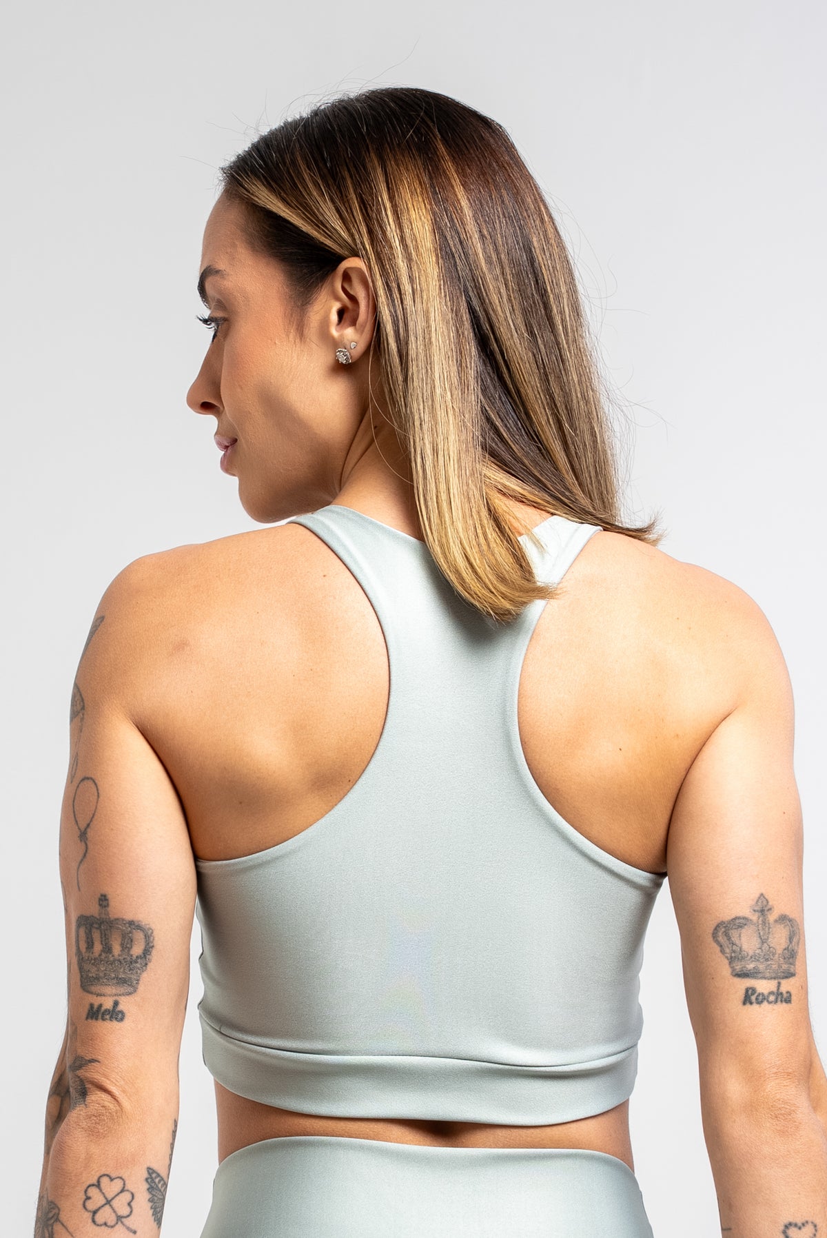 Top Estampa Lisa Verde Oliva - atarafitness