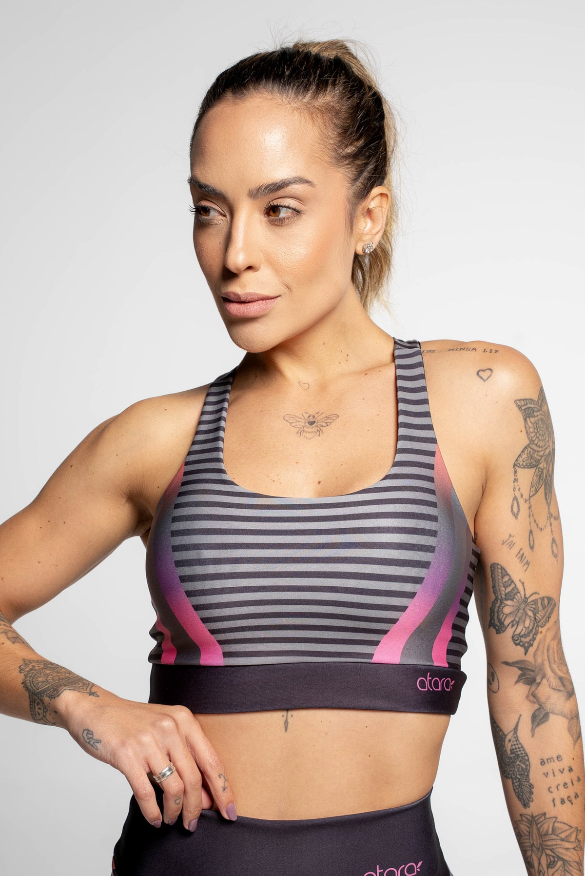 Top Estampa Listra Degrade - atarafitness