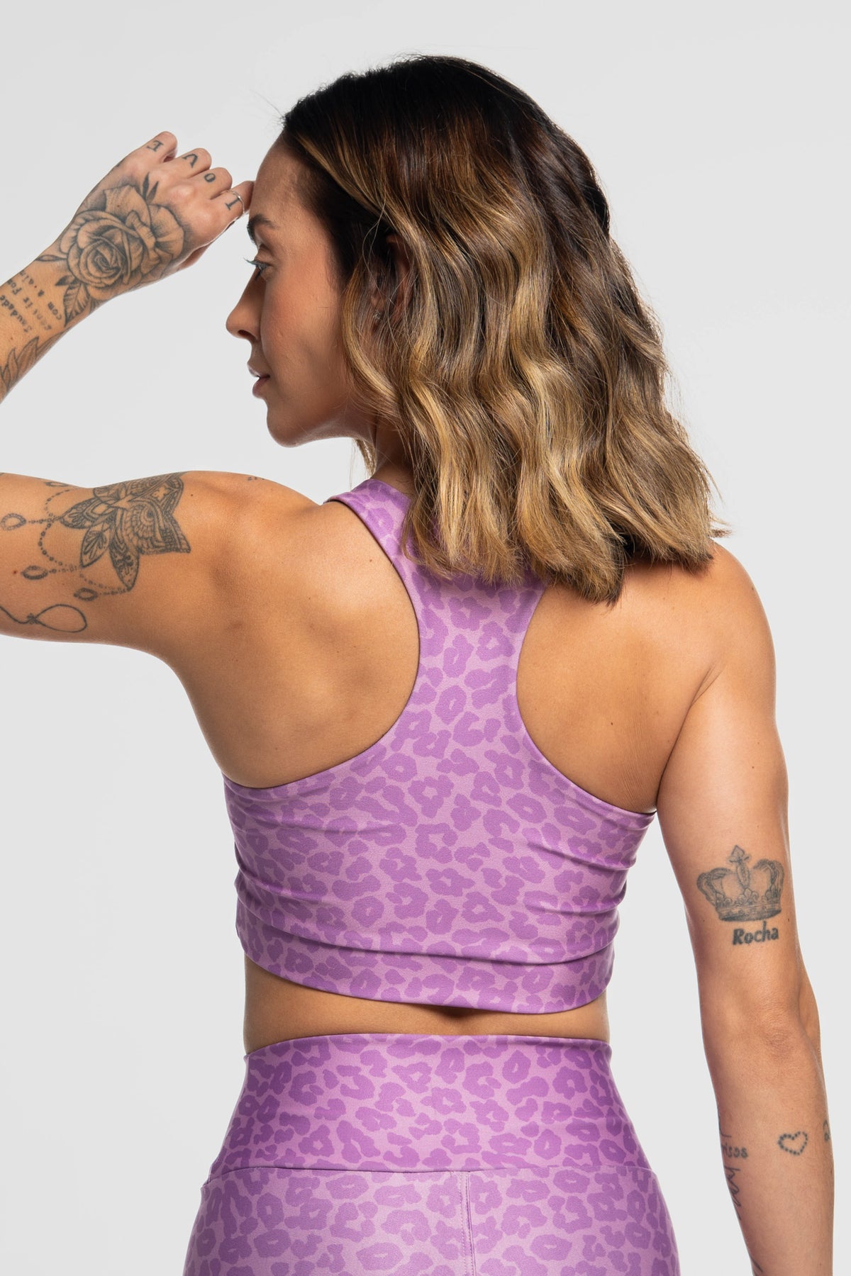 Top Estampa Localizada Onça Roxa - atarafitness