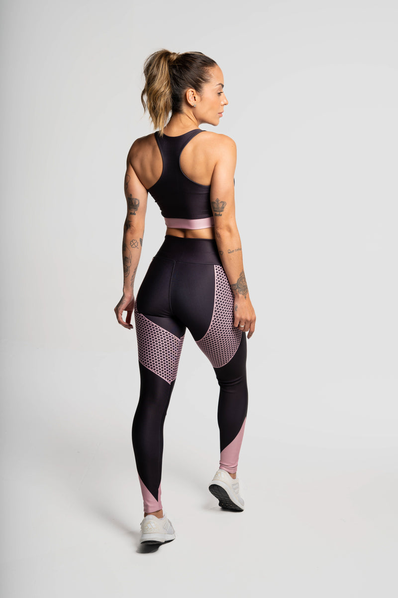 Top Estampa Localizada Renda Rosa - atarafitness