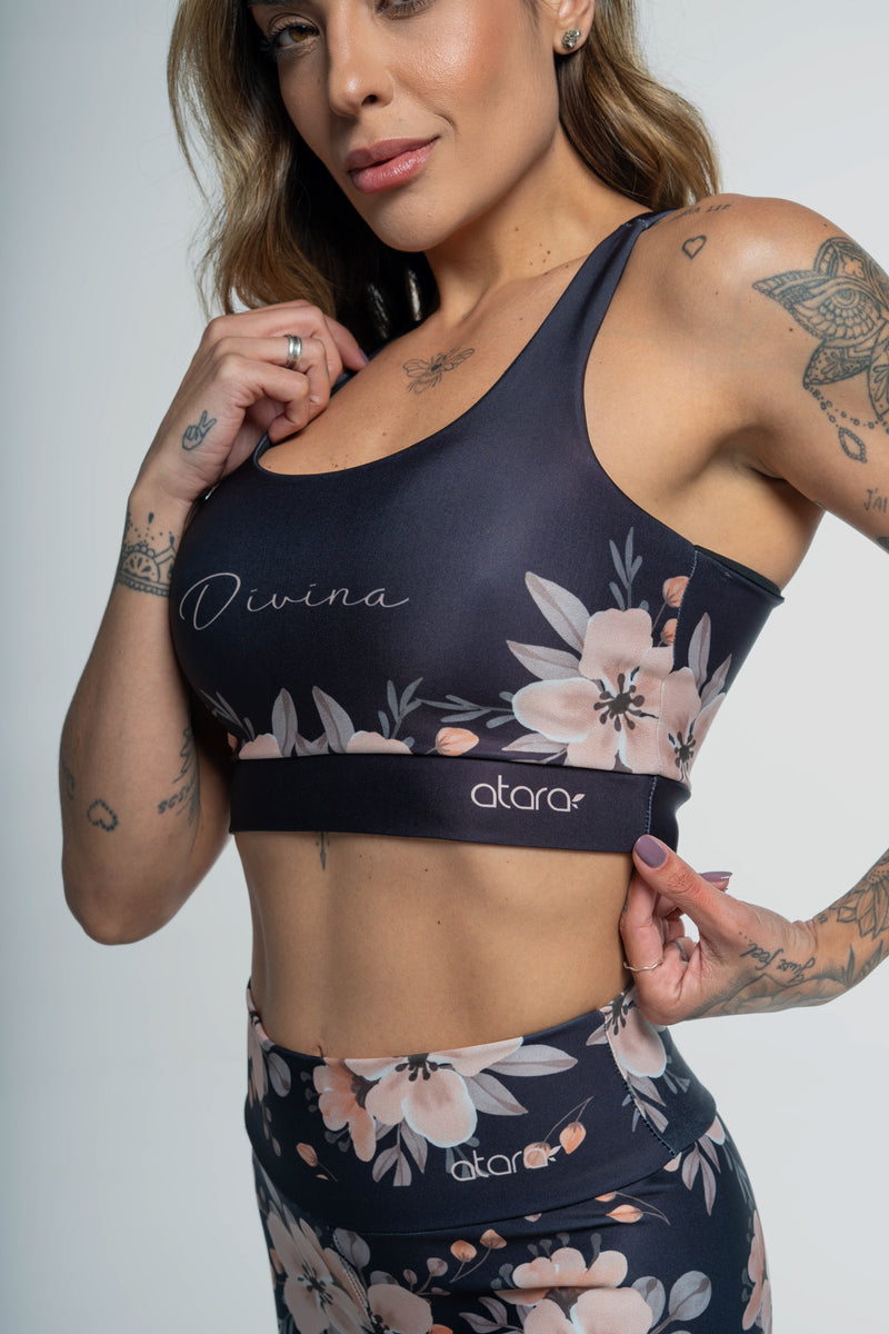 Top Flower Black - atarafitness