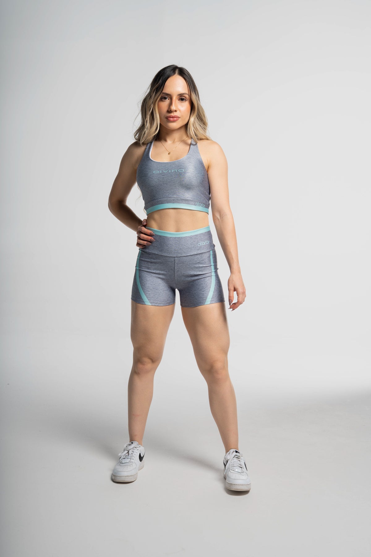 Top Melange Green - atarafitness