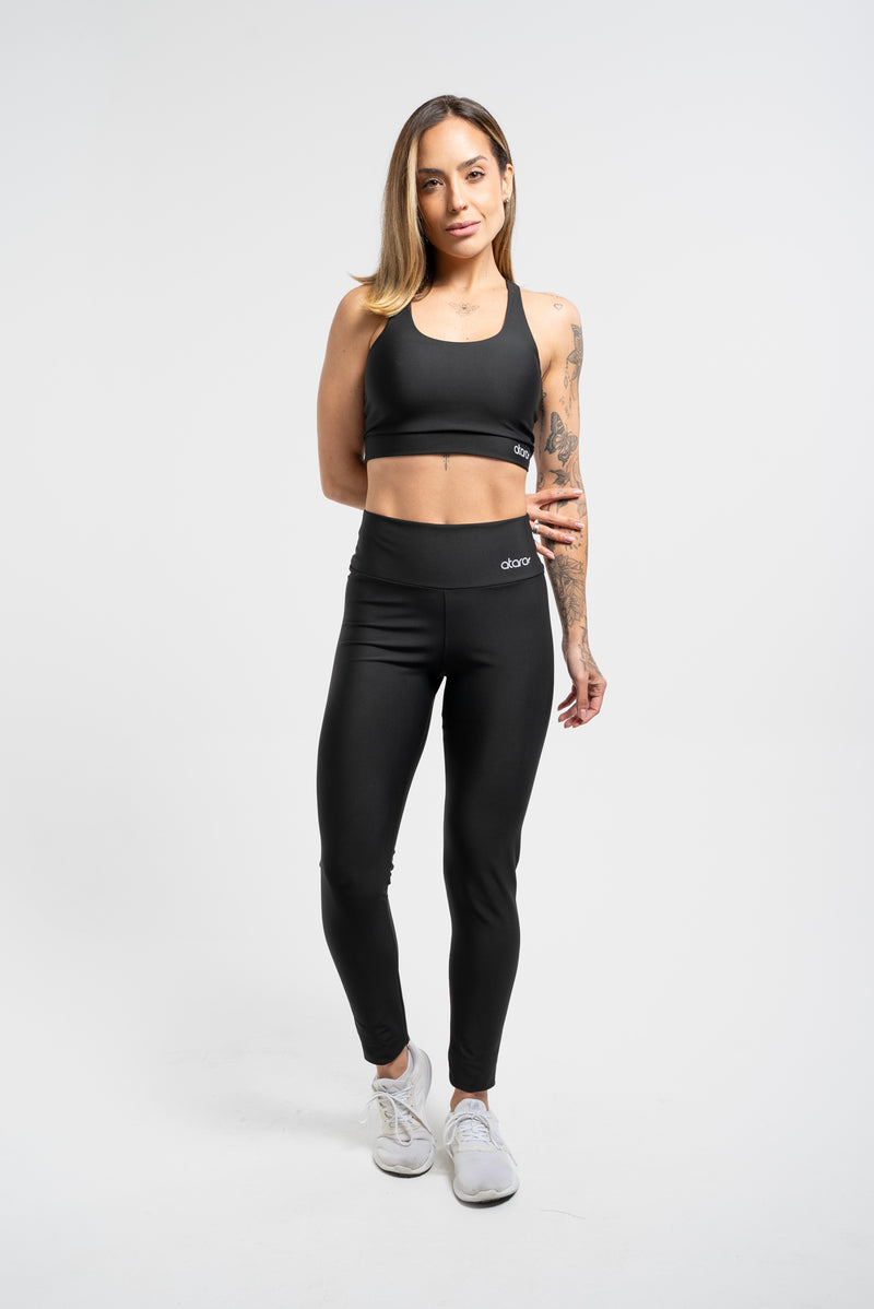 Top Nadador Básico Liso Preto - atarafitness