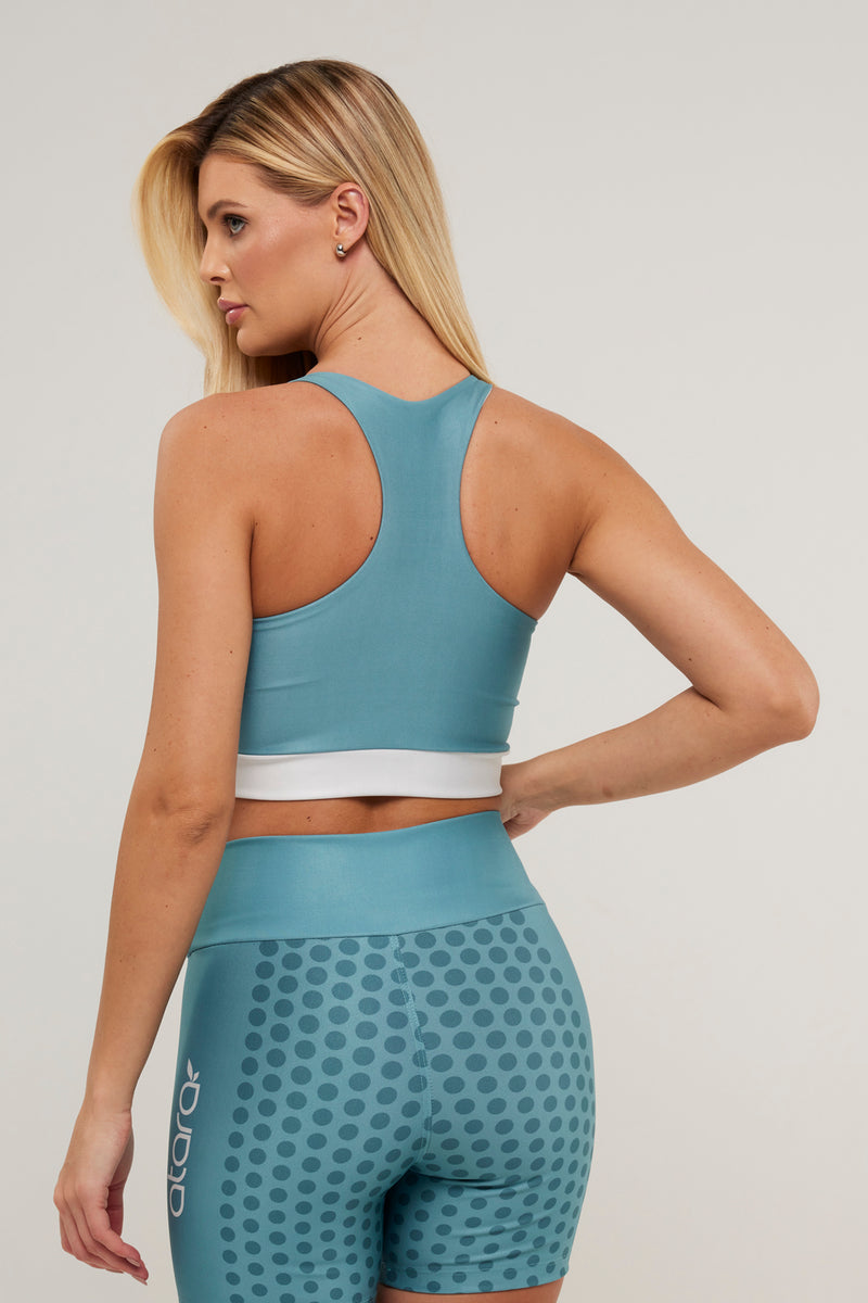 Top Nadador Poá Verde Escuro - atarafitness