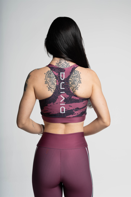 Top Nadador Rajado Marrom - atarafitness