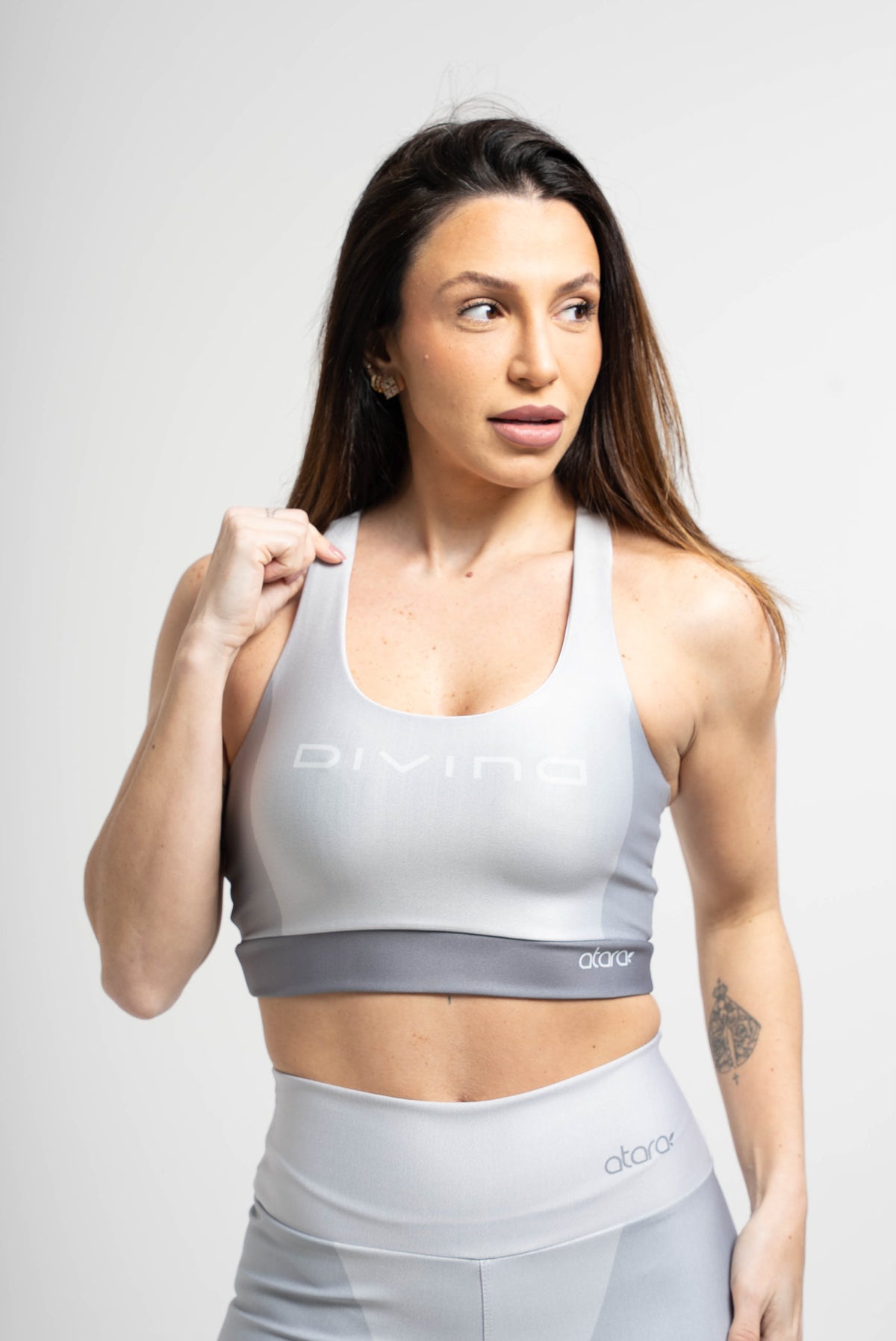 Top Nadador Três Cores Chumbo - atarafitness