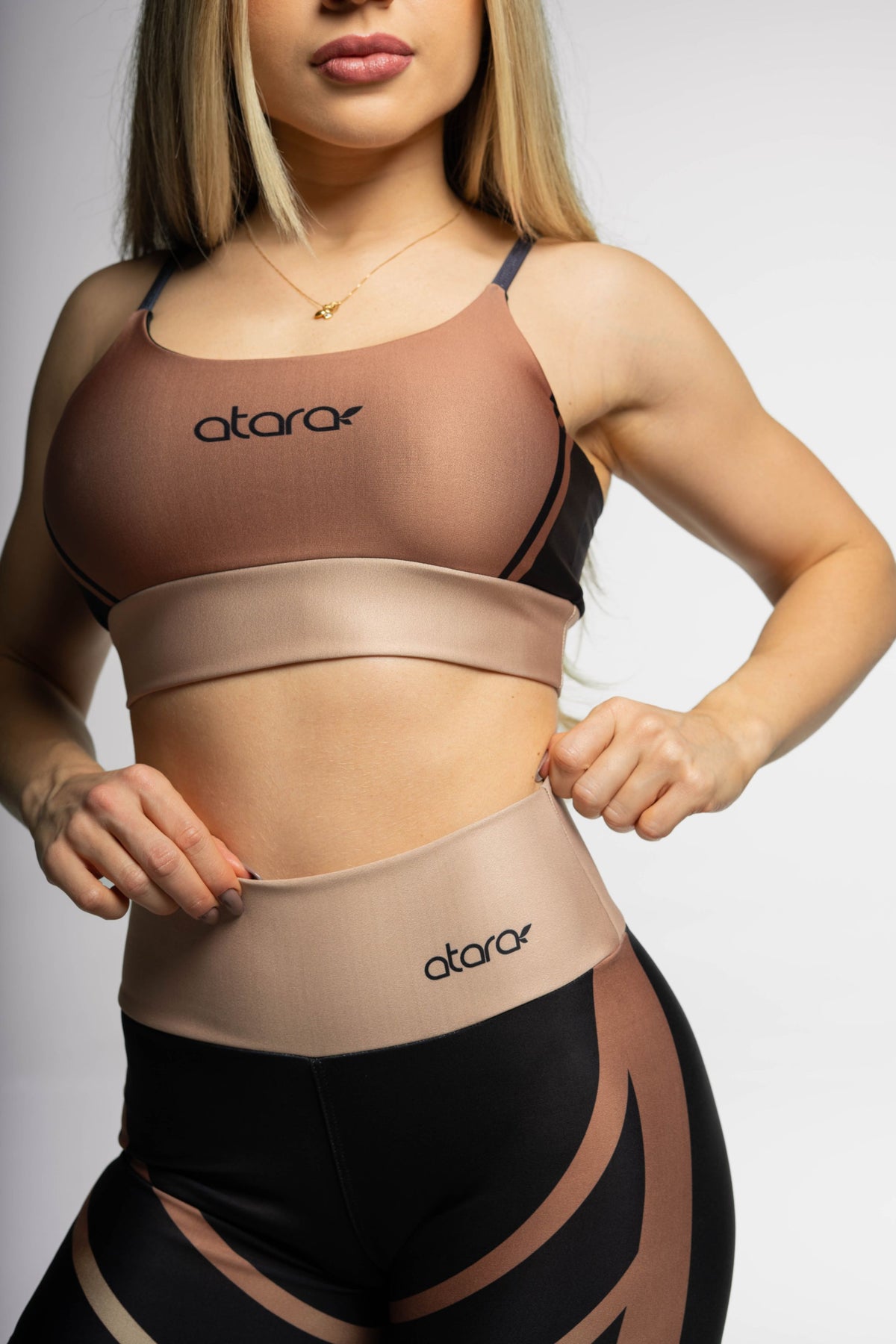 Top Alcinha Mocha - atarafitness